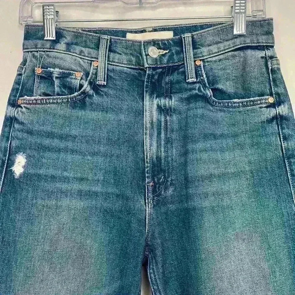 Mother Superior Denim High Waisted Rider Far Beyond the Sky Straight Leg Size 26 - Picture 6 of 14